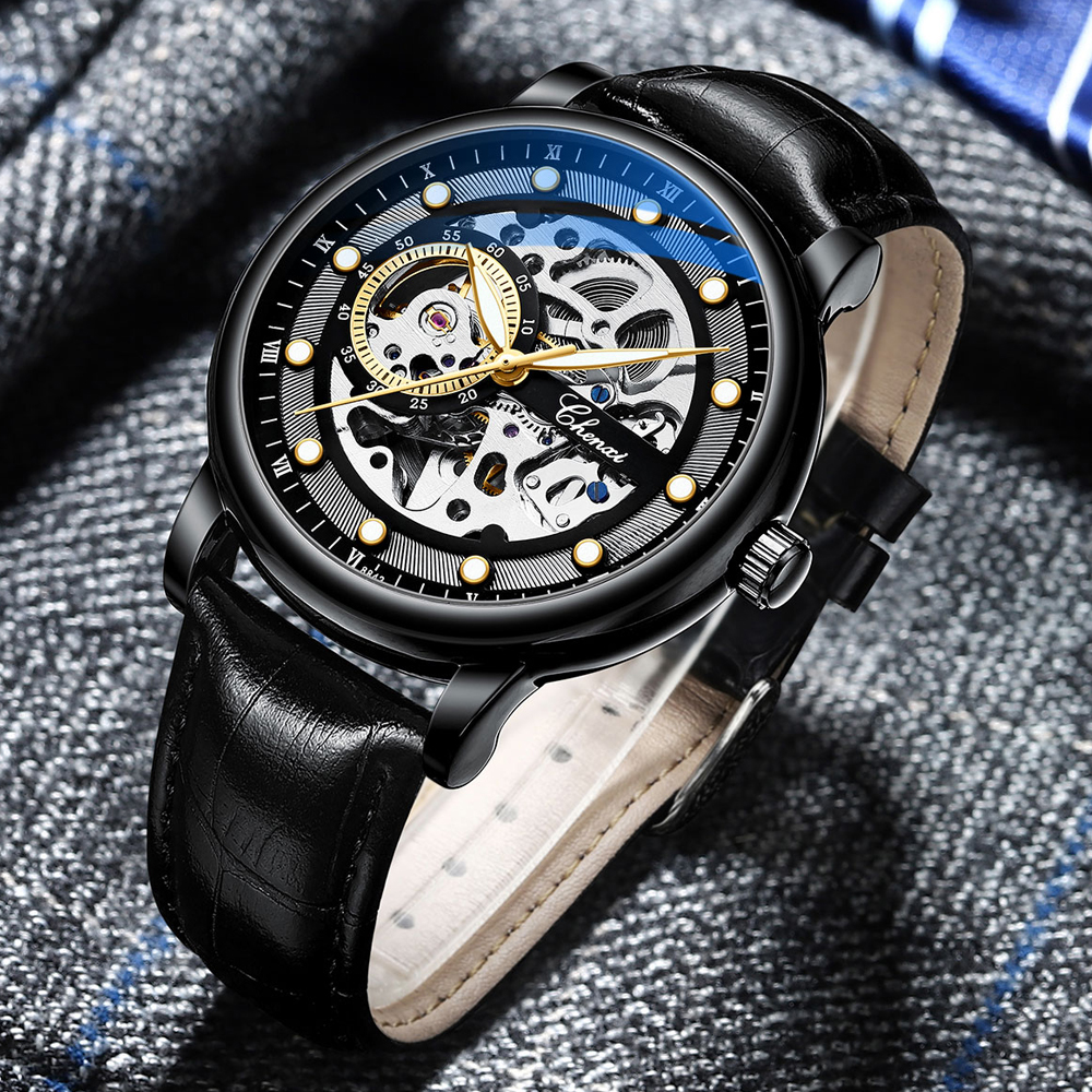 CHENXI Automatic Mechanical Me - Tourbillon Movement Watch reseña y precio