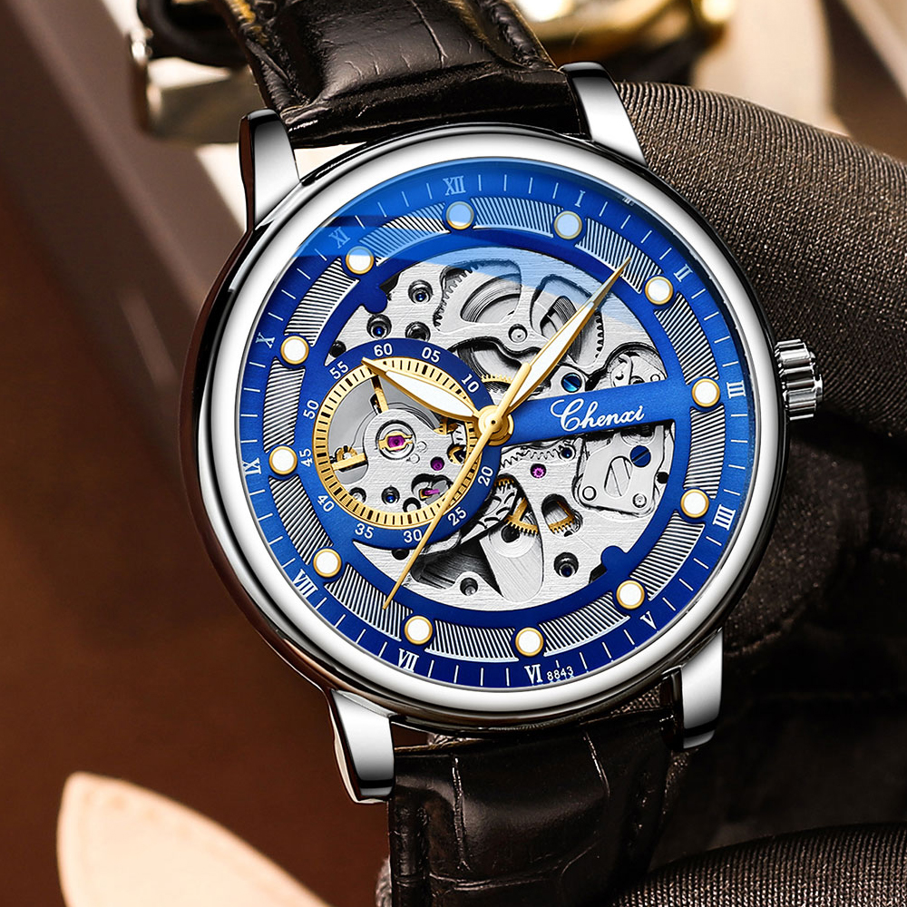 CHENXI Automatic Mechanical Me - Tourbillon Movement Watch reseña y precio
