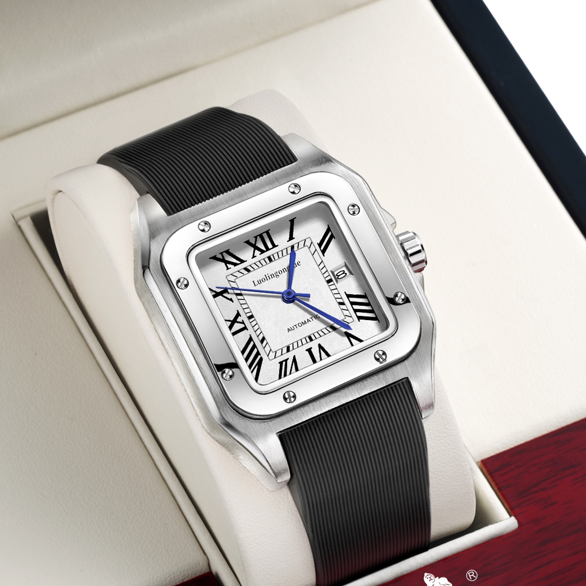 Square-Shaped Popular Men's Me - Luxury Watch On Rubber Strap reseña y precio