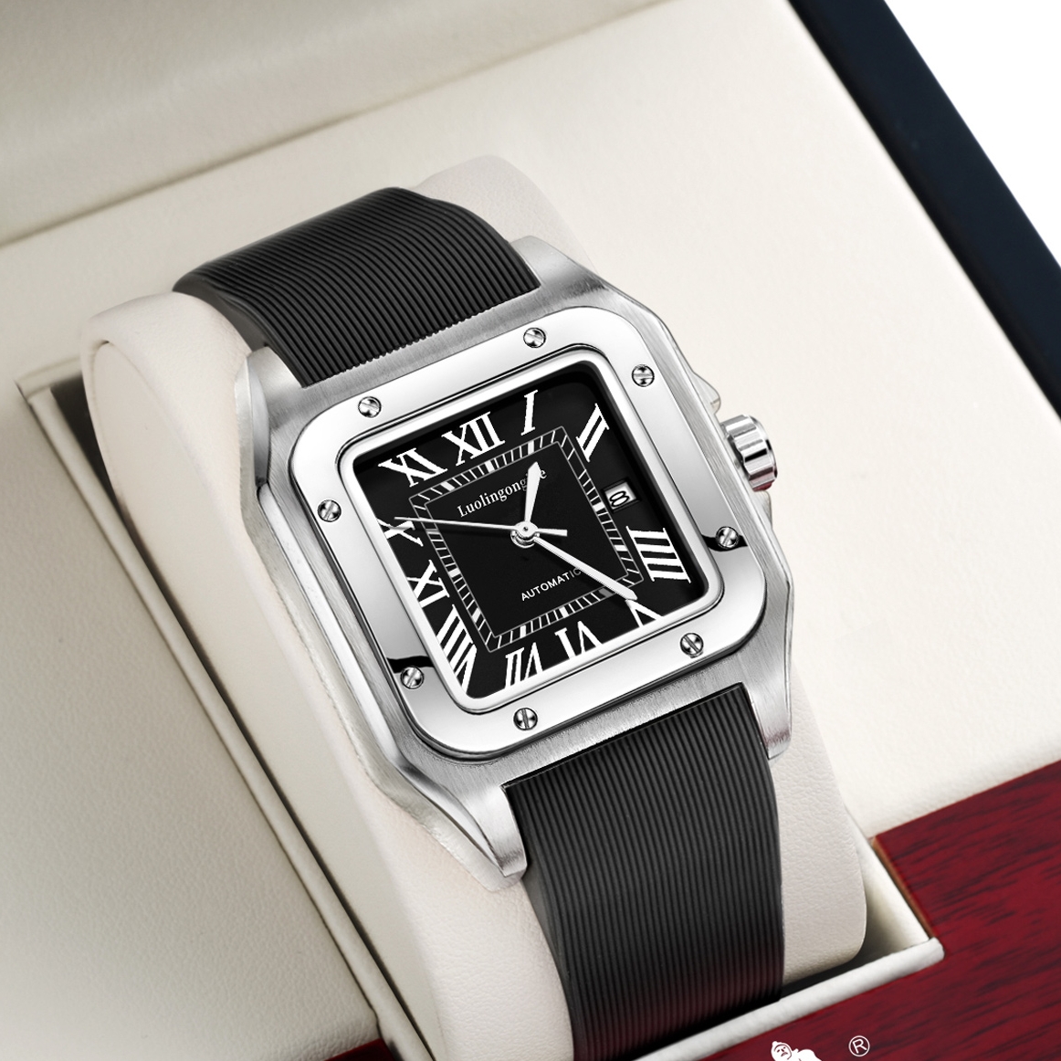 Square-Shaped Popular Men's Me - Luxury Watch On Rubber Strap reseña y precio