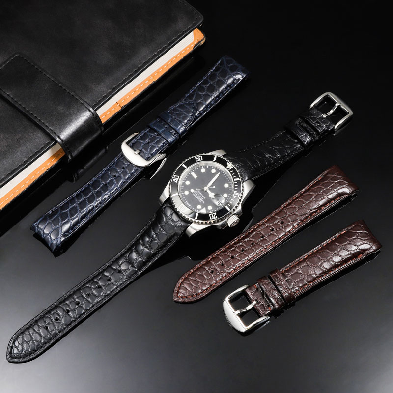 20mm 22mm Curved Crocodile Ski - Luxury Watch Jaeger Lecoultre reseña y precio