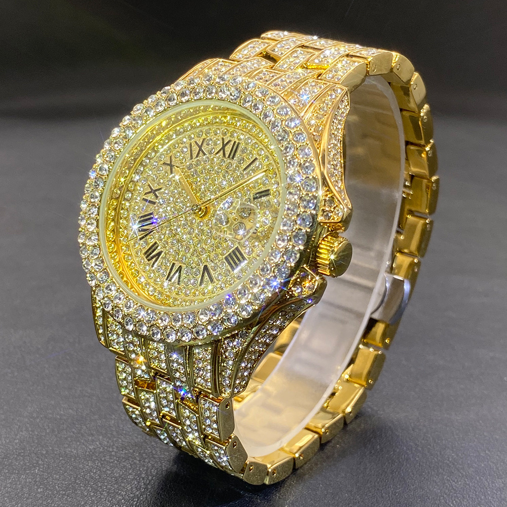 Big Gold Silver Black Wristwat - Luxury Watch Black reseña y precio