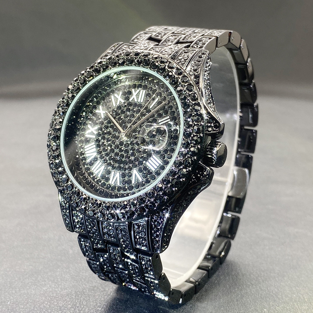 Big Gold Silver Black Wristwat - Luxury Watch Black reseña y precio