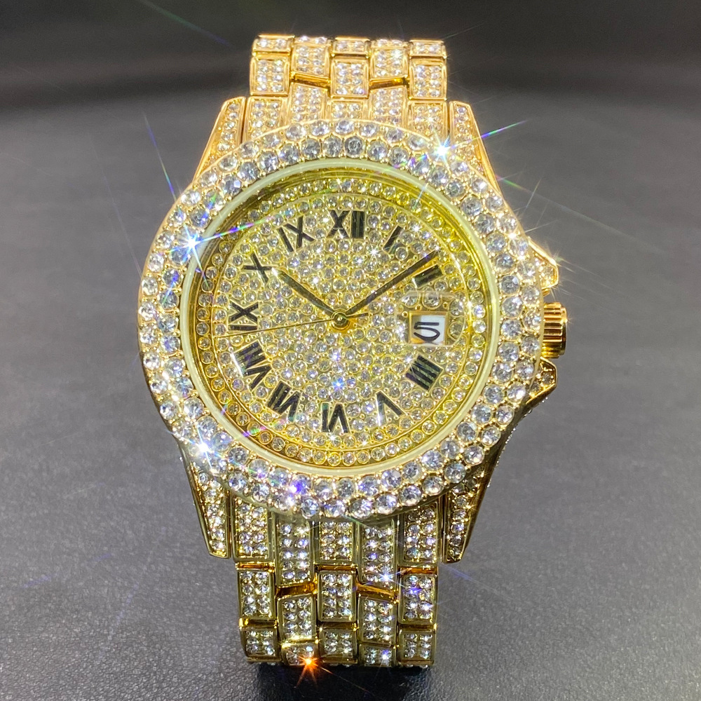 Big Gold Silver Black Wristwat - Luxury Watch Black reseña y precio