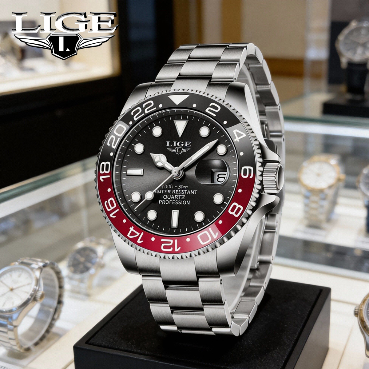 LIGE New Luxury Couple Watches - Luxury Watch Organizer reseña y precio
