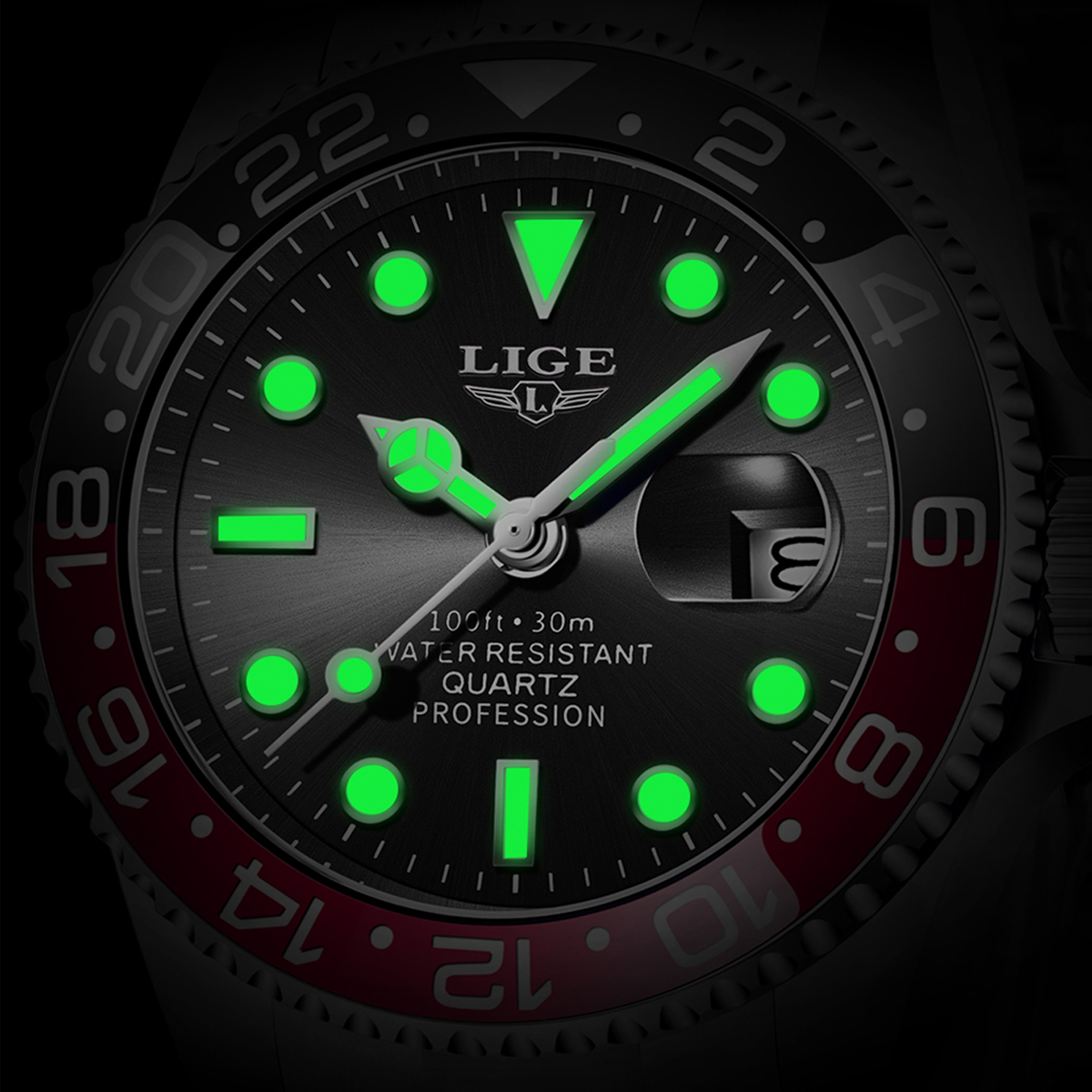 LIGE New Luxury Couple Watches - Luxury Watch Organizer reseña y precio