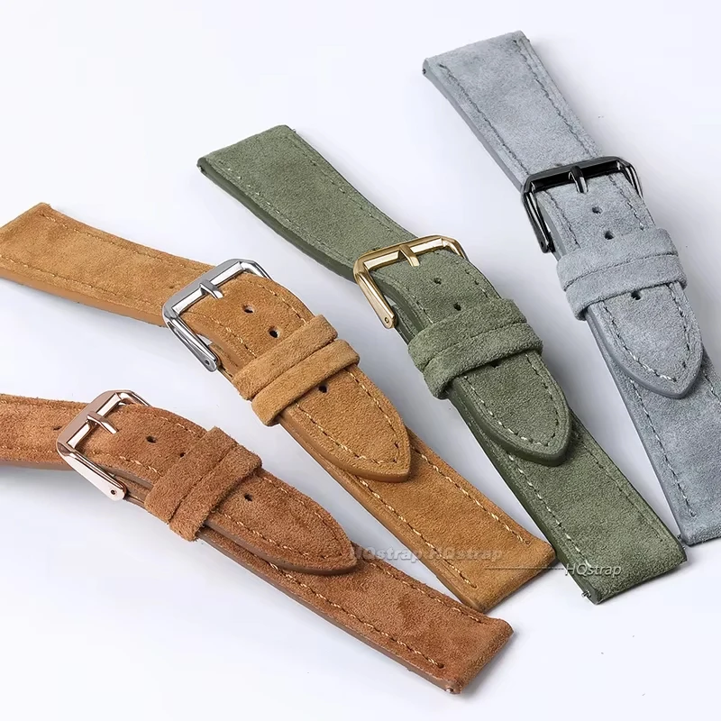 Suede Genuine Leather Watchban - Luxury Watch Jaeger Lecoultre reseña y precio