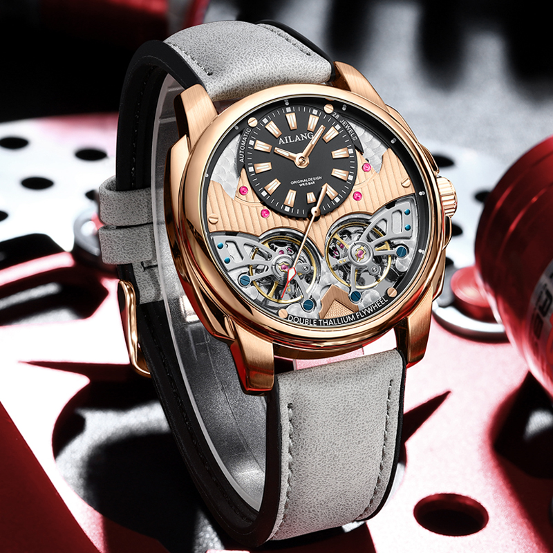 AILANG Automatic Mechanical Wa - Tourbillon Movement Watch reseña y precio