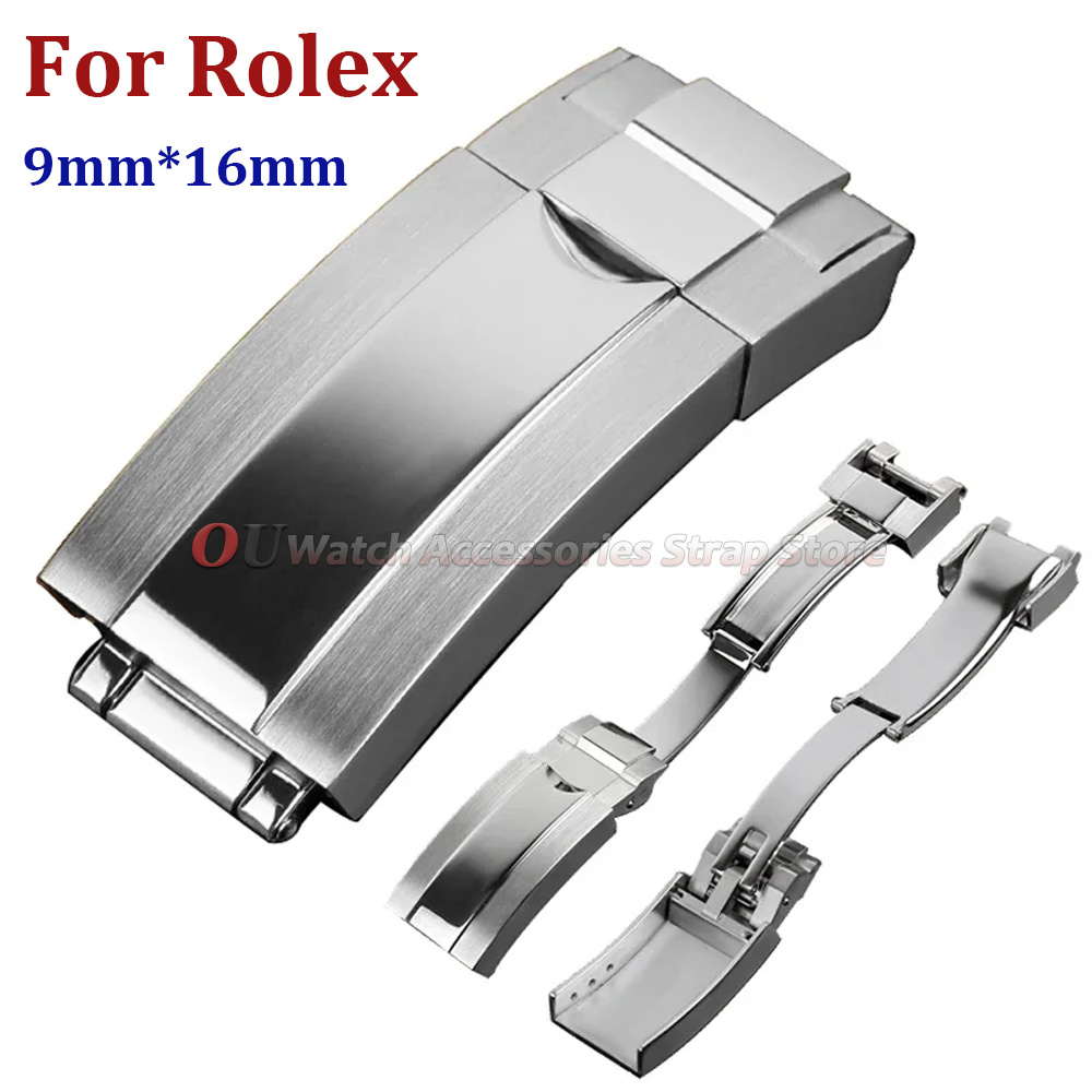 9mmx16mm Stainless Steel Deplo - Luxury Watch Black reseña y precio