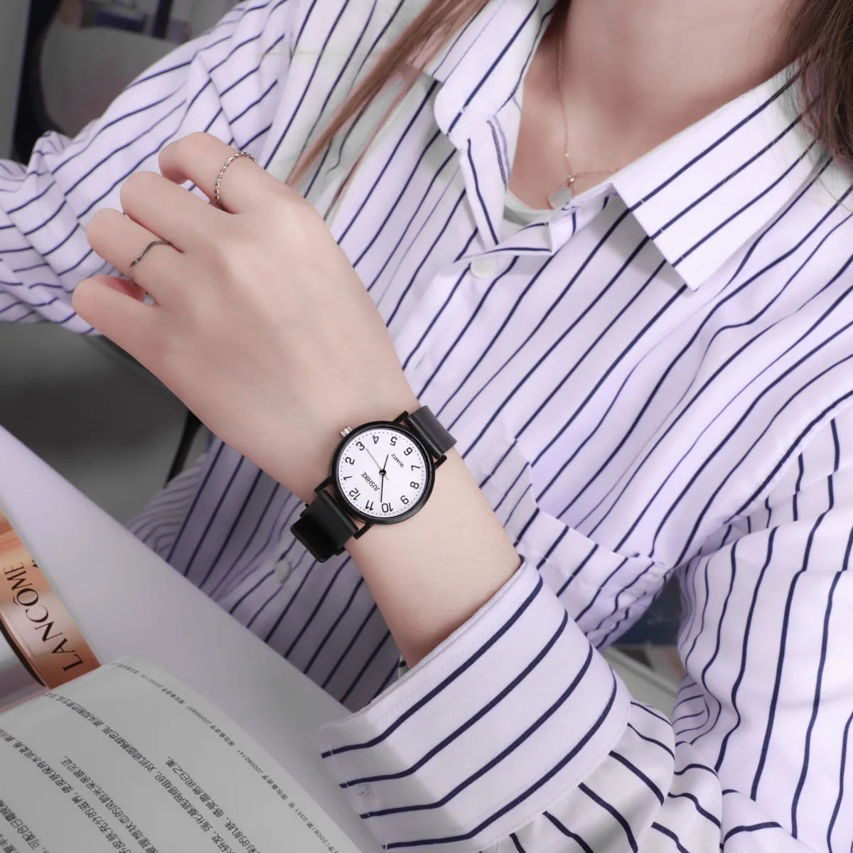 Simple Black Watch Quartz Watc - Luxury Watch Black reseña y precio