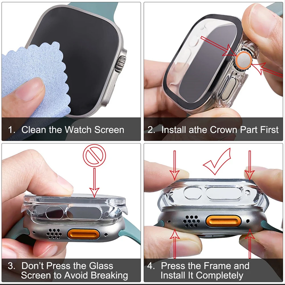 Glass+case For Apple Watch Ult - Luxury Watch Organizer reseña y precio