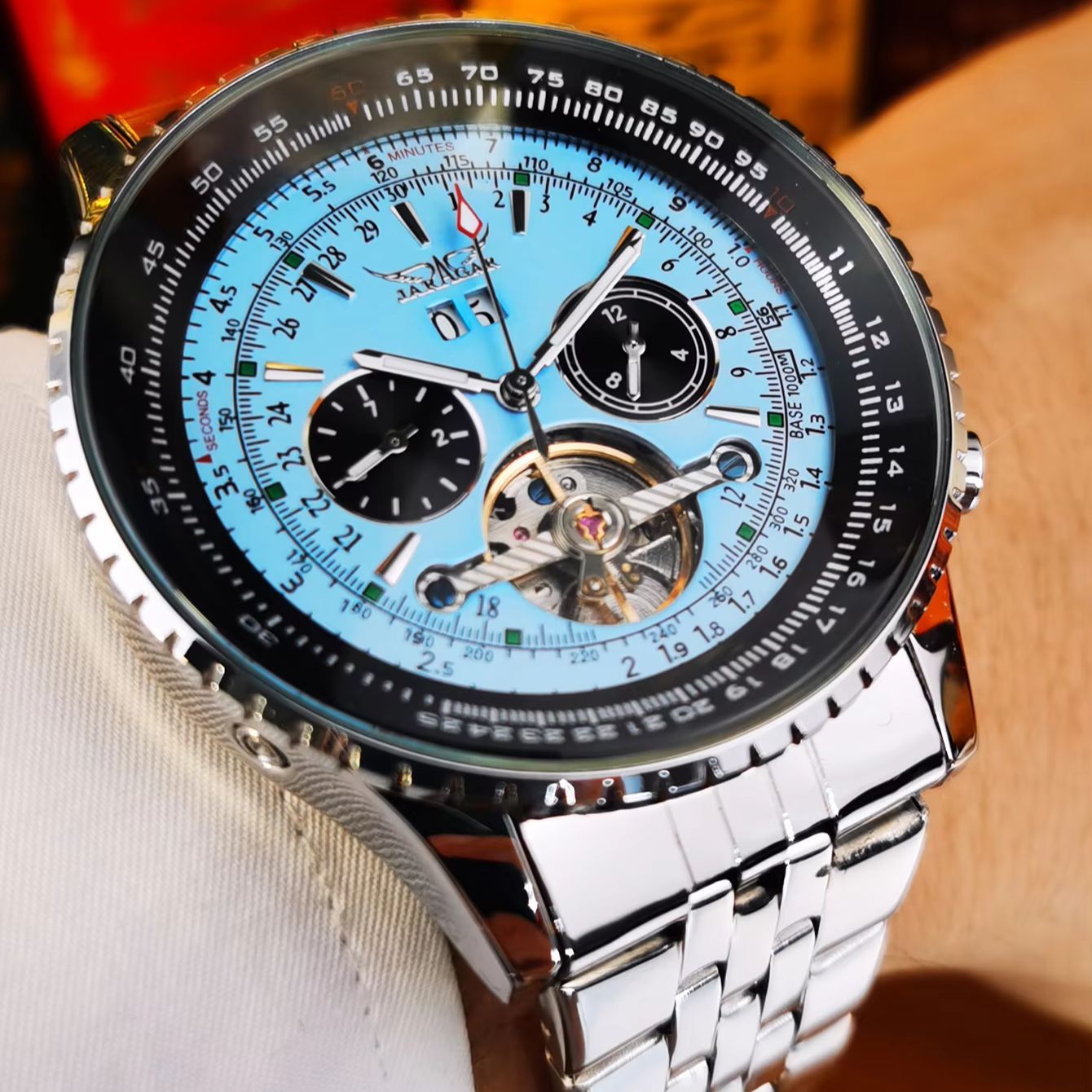 JARAGAR Sports Tourbillon Watc - Tourbillon Movement Watch reseña y precio