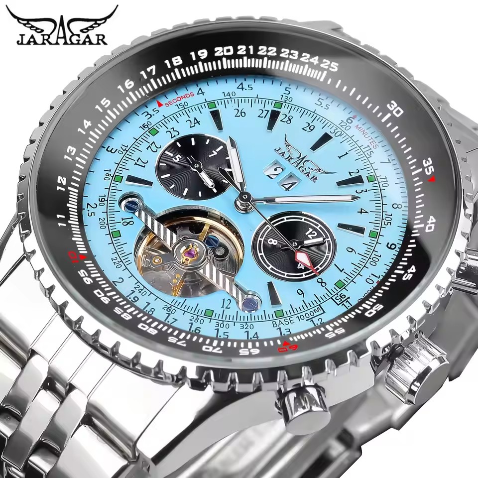 JARAGAR Sports Tourbillon Watc - Tourbillon Movement Watch reseña y precio