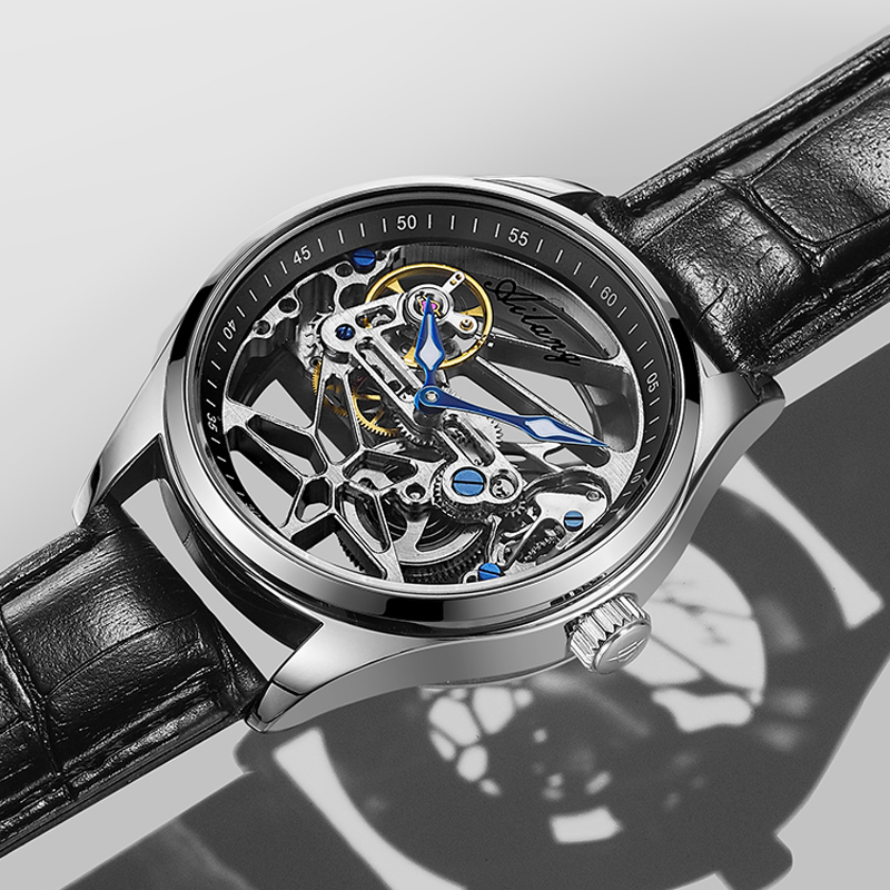 AILANG NEW Skeleton Automatic  - Tourbillon Movement Watch reseña y precio