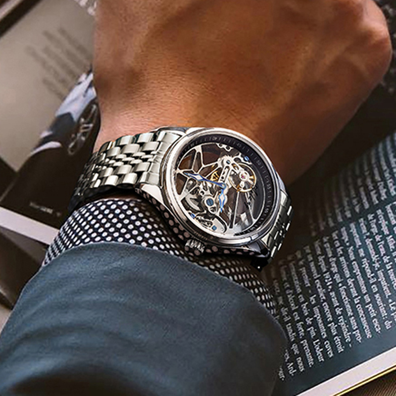 AILANG NEW Skeleton Automatic  - Tourbillon Movement Watch reseña y precio
